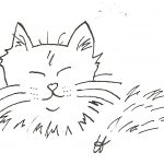 cat-fluffy (pen & ink)