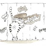 Graffiti Cat (pen & ink)
