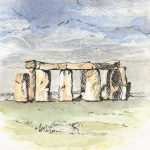 Stonehenge (watercolour on paper)